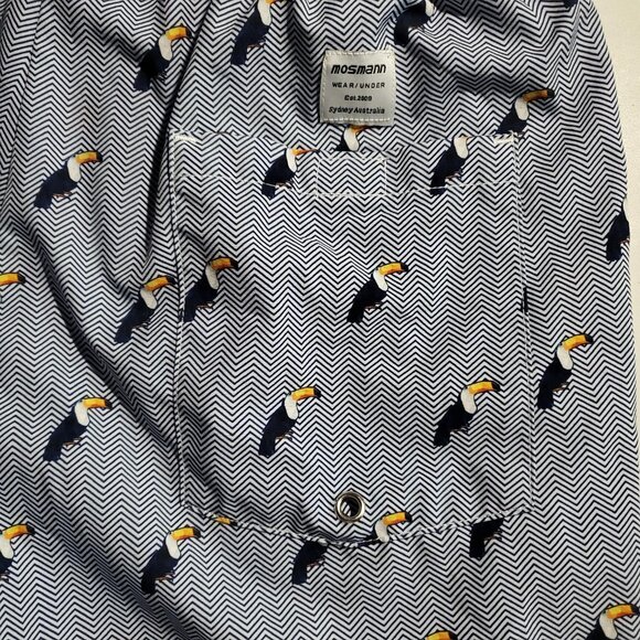 Mosmann Blue Toucan Wear/Under Swim Shorts  size M​ - Picture 5 of 16